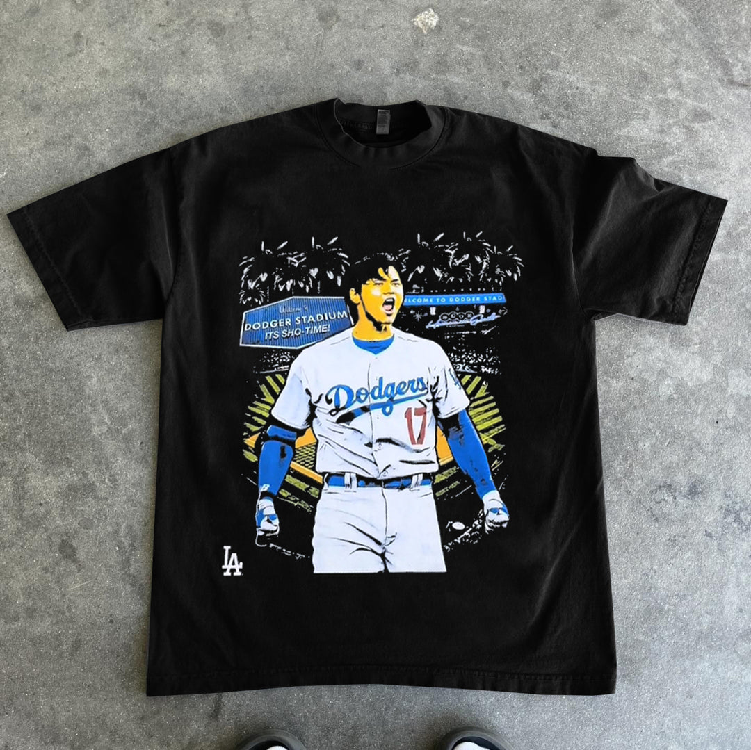 Athlete Printed Crew Neck Short Sleeve T-Shirt
