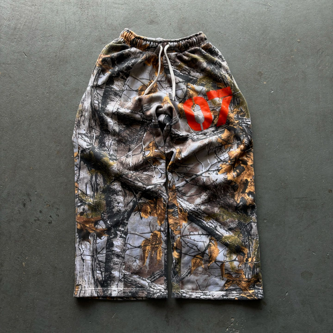 Vintage camouflage 07 print trousers