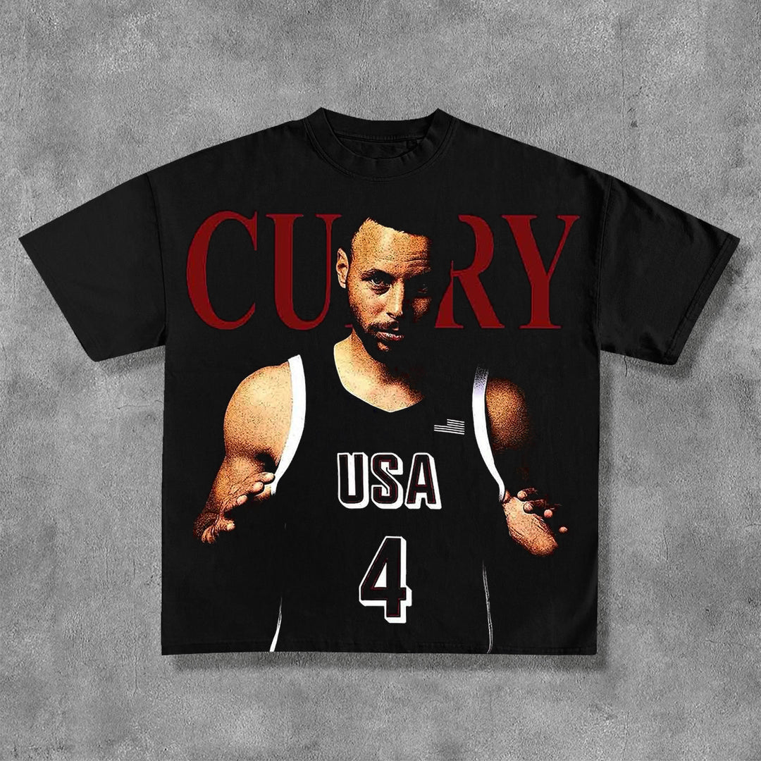 Curry Print Short Sleeve T-Shirt