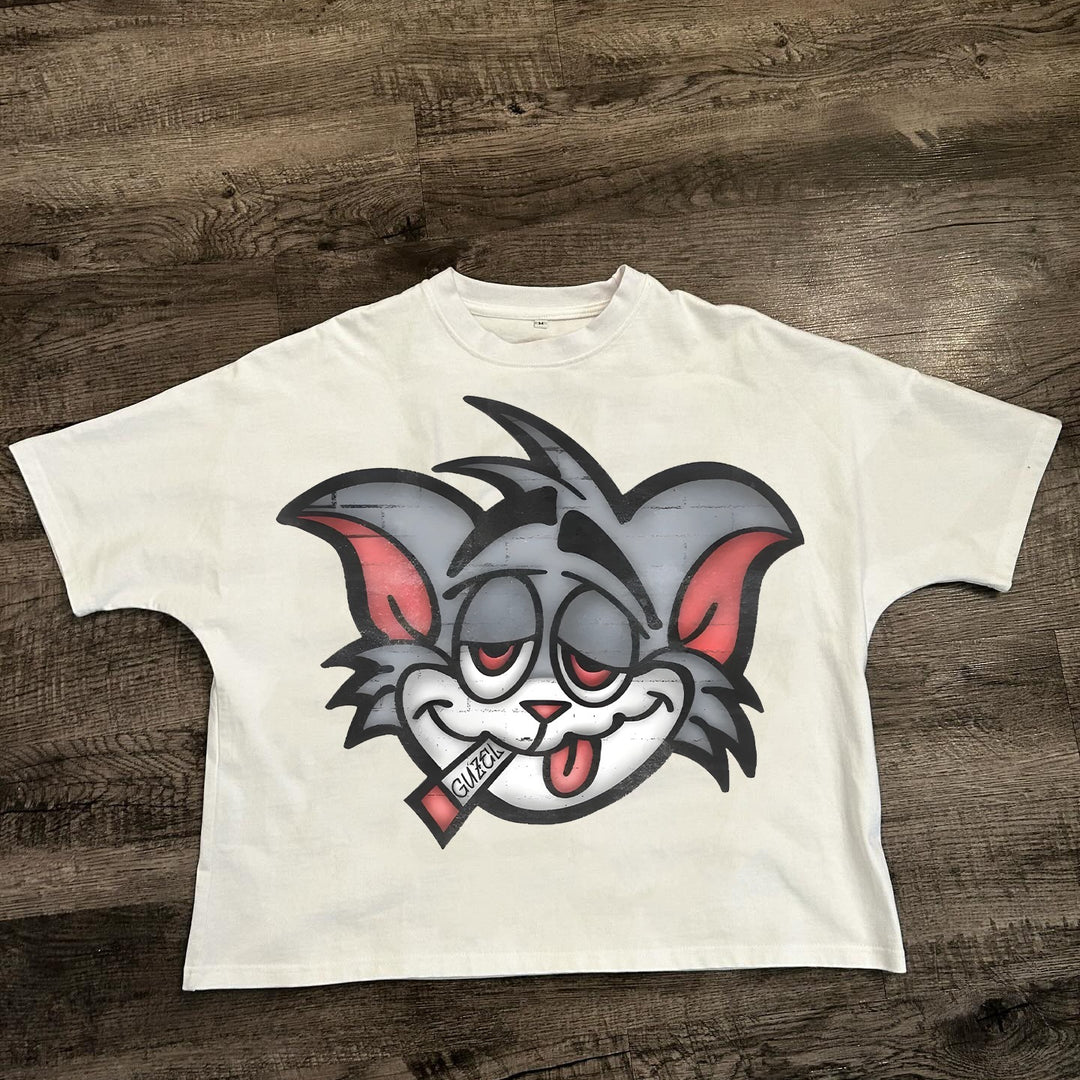 Street Print Animated T-Shirt