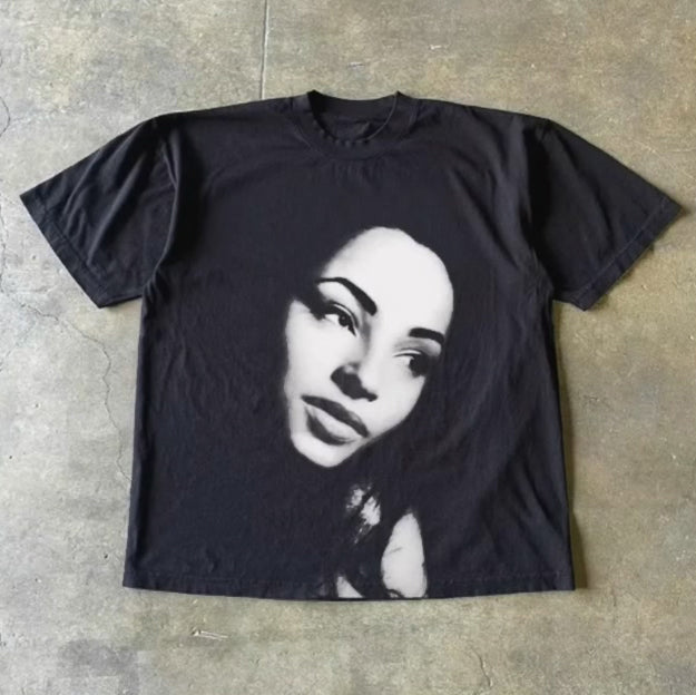 Classic Casual Character Print Short Sleeve T-Shirt