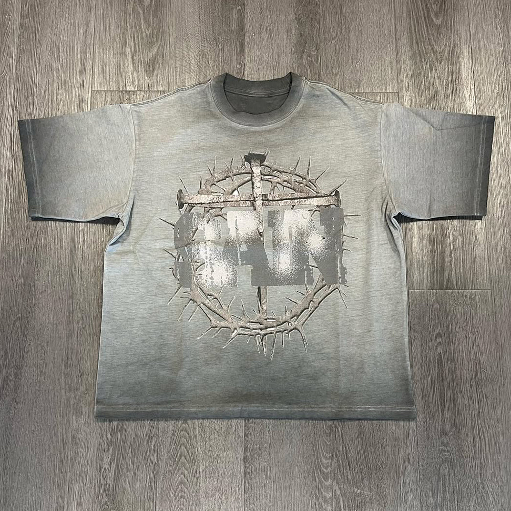Personalized Saint Print Short Sleeve T-Shirt