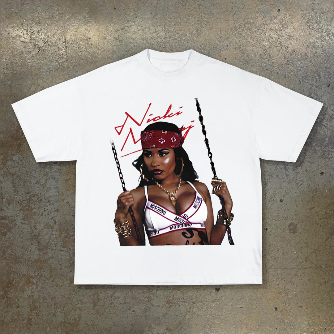 Classic Sexy Character Print Short Sleeve T-Shirt