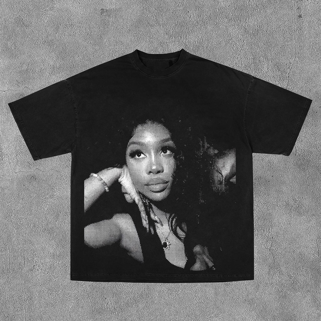 Fashion Basics Rapper Print Short Sleeve T-Shirt
