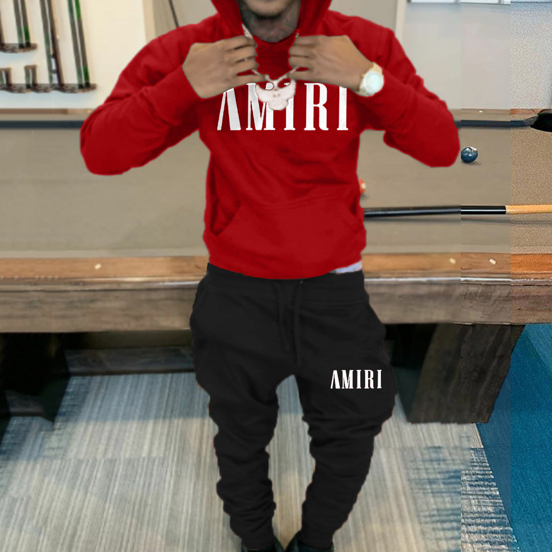 Amiri Print Hoodie Sweatpants Two Piece Set
