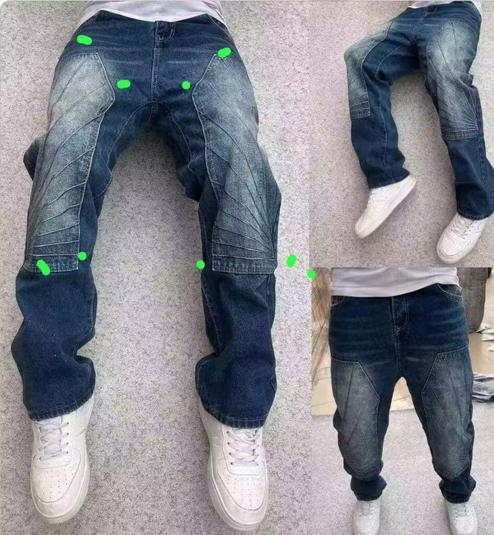 Casual Street Stitching Denim