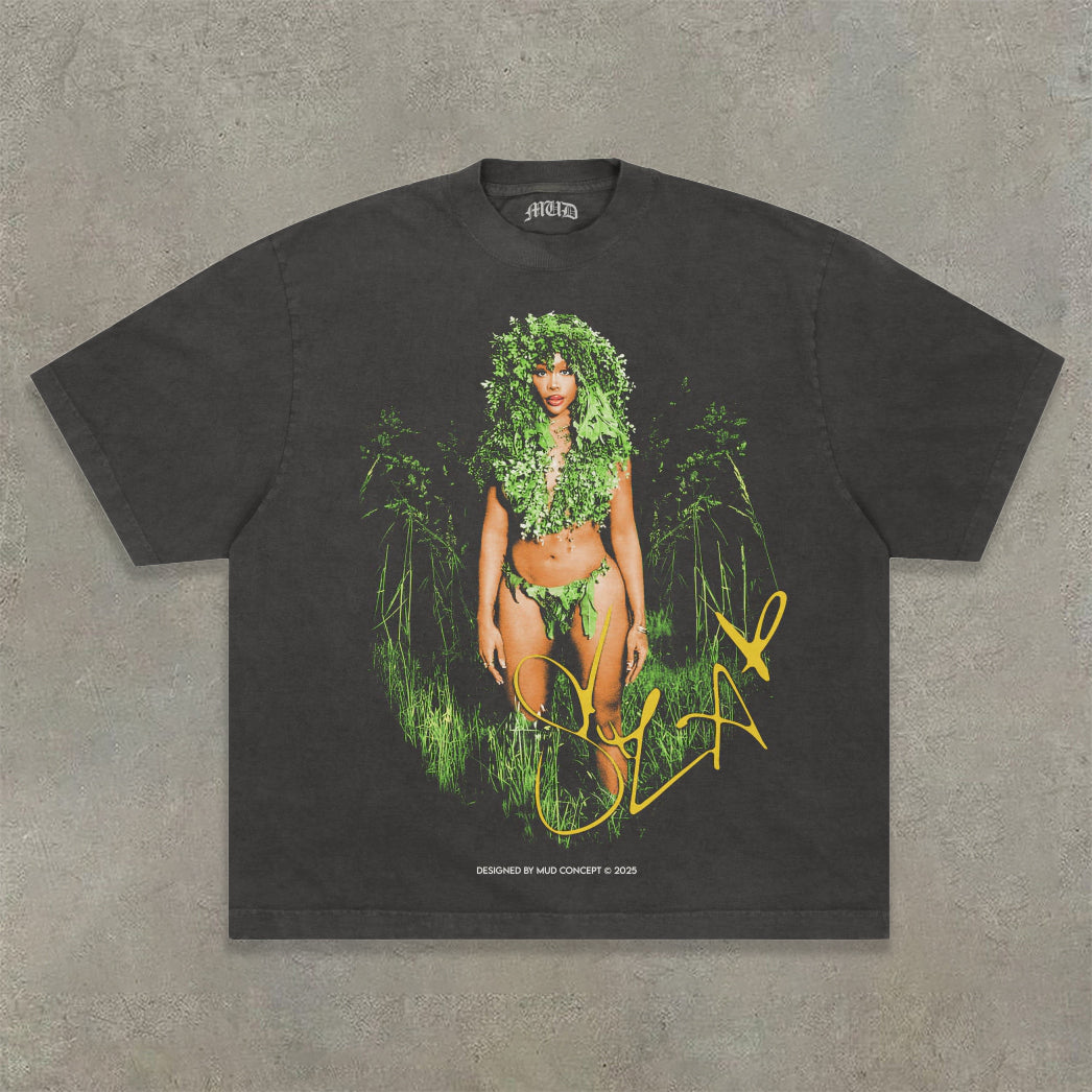 Street Casual Singer Print T-Shirt