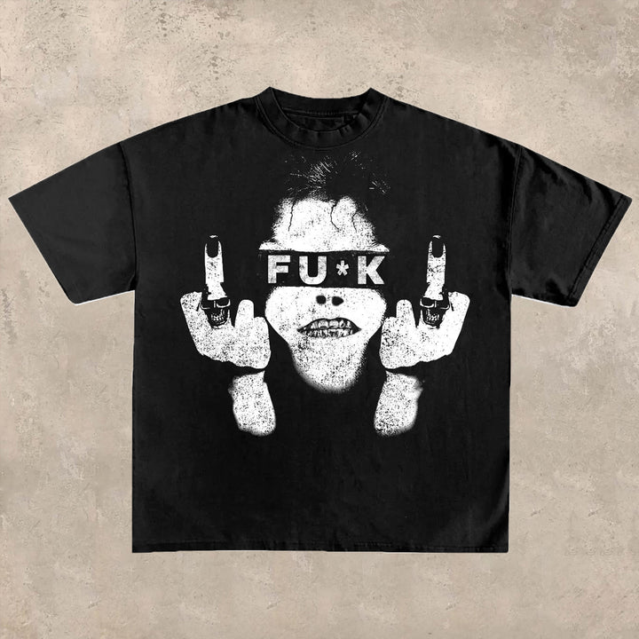 Street Print Crew Neck T-Shirt