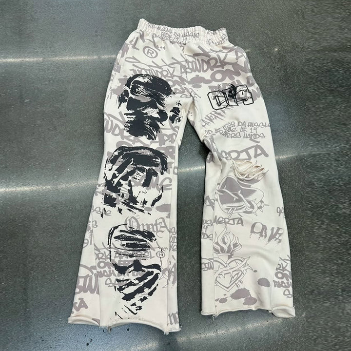 Vintage Jesus Ripped Casual Trousers