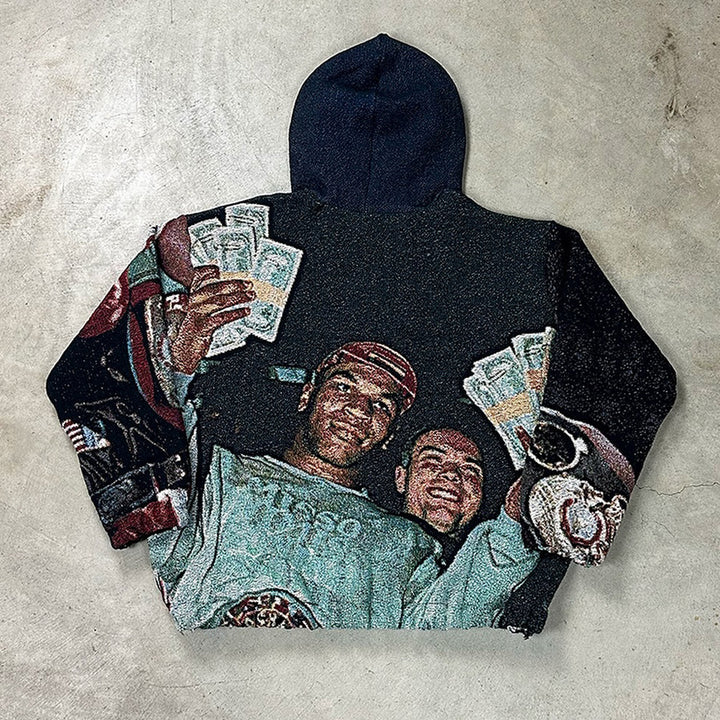 Beat the Rivals Casual Streetwear Tapestry Hoodie