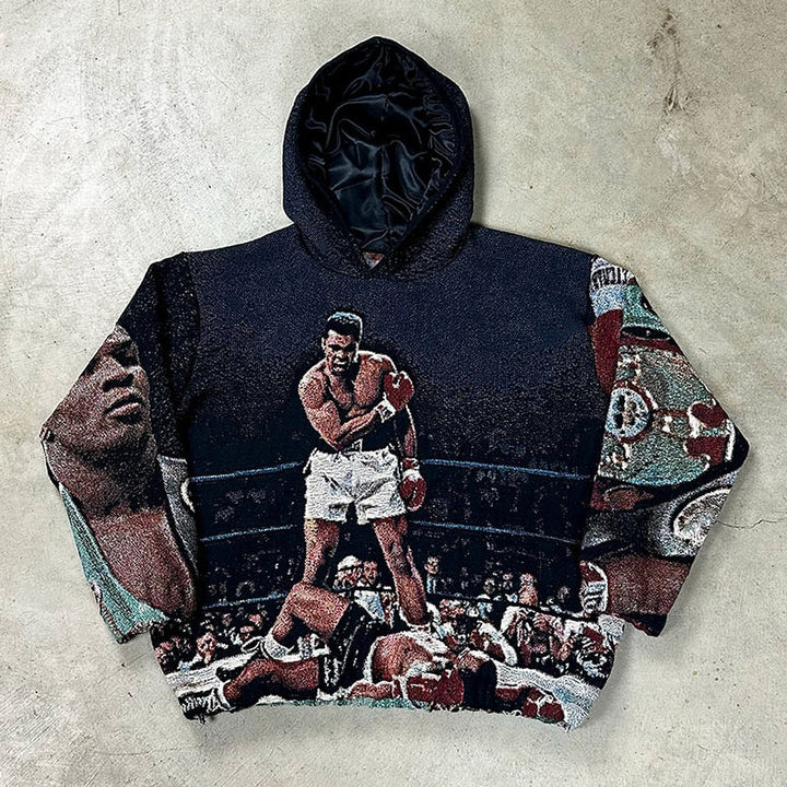 Beat the Rivals Casual Streetwear Tapestry Hoodie