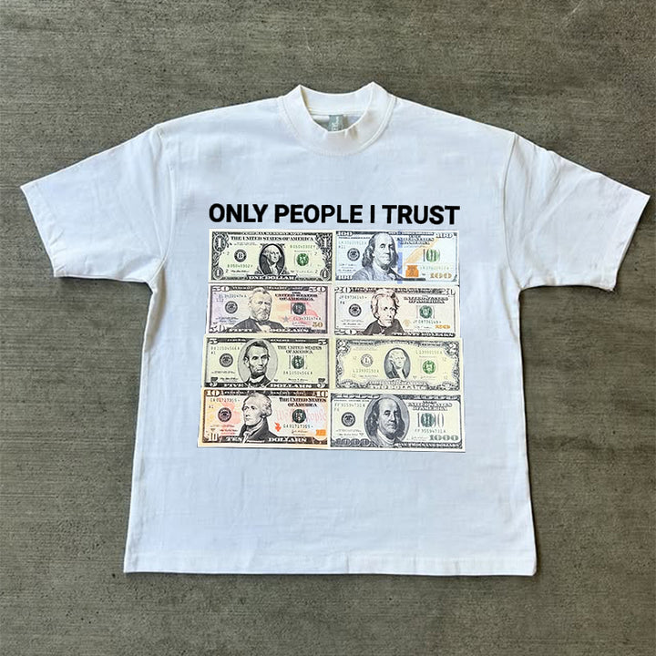 Casual Street Crew Neck Printed T-Shirt