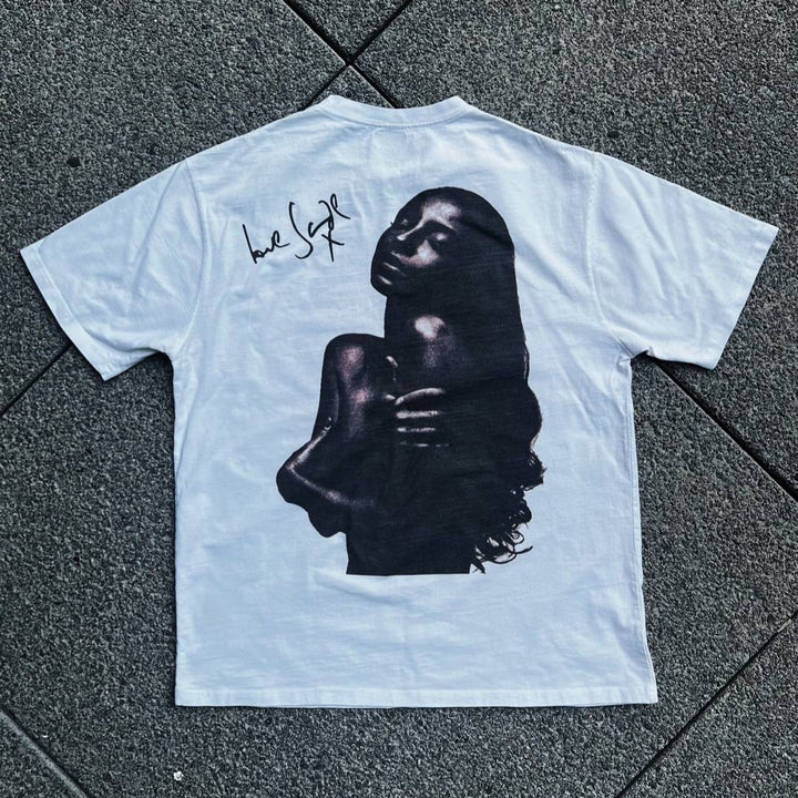 Fashion Basics Sade Adu Print Short Sleeve T-Shirt