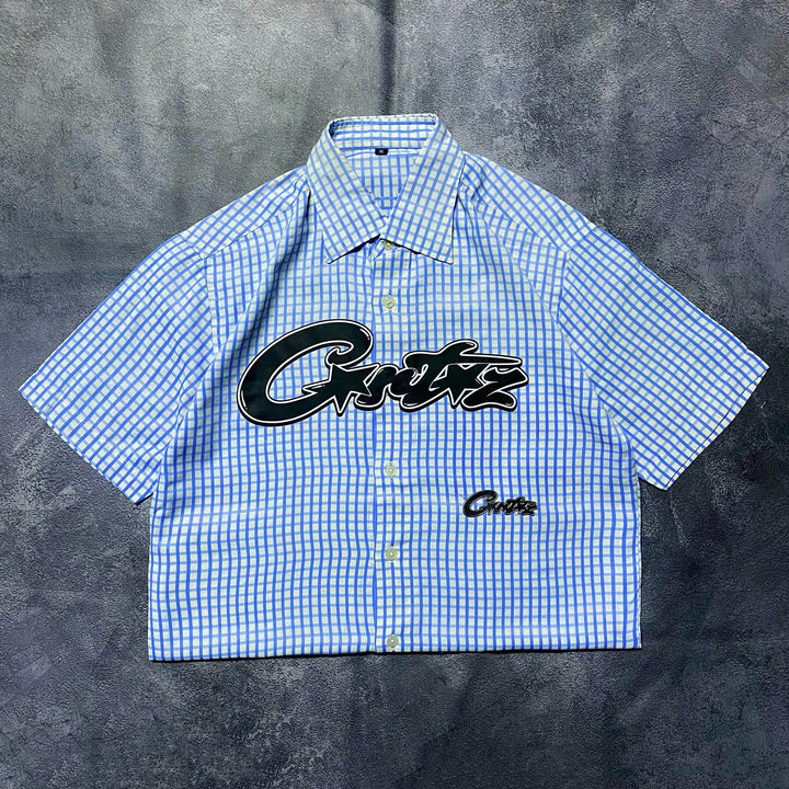 Casual Street Retro Striped Work Shirt