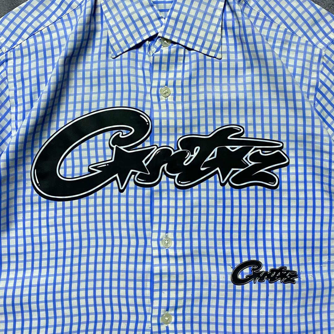 Casual Street Retro Striped Work Shirt