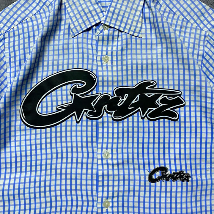 Casual Street Retro Striped Work Shirt