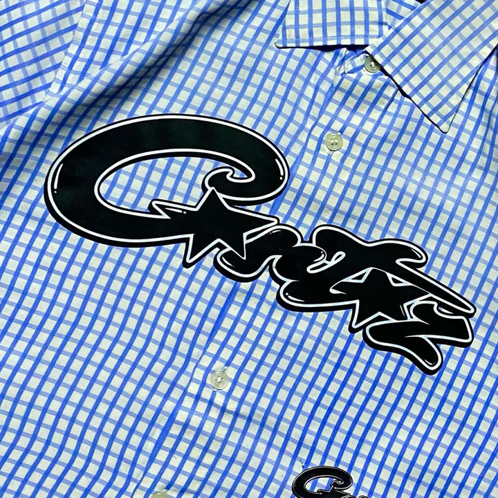 Casual Street Retro Striped Work Shirt