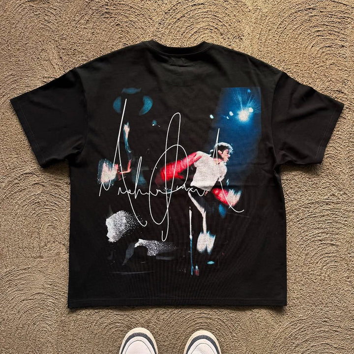 Stylish Character Print Short Sleeve T-Shirt