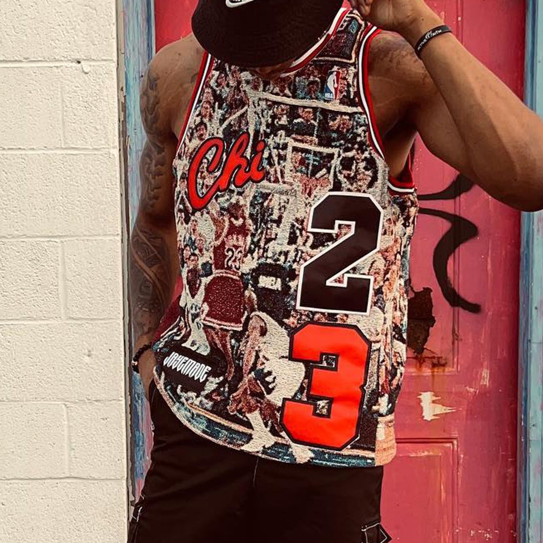 Highlights Chicago Street Sports Patch Tapestry Jersey