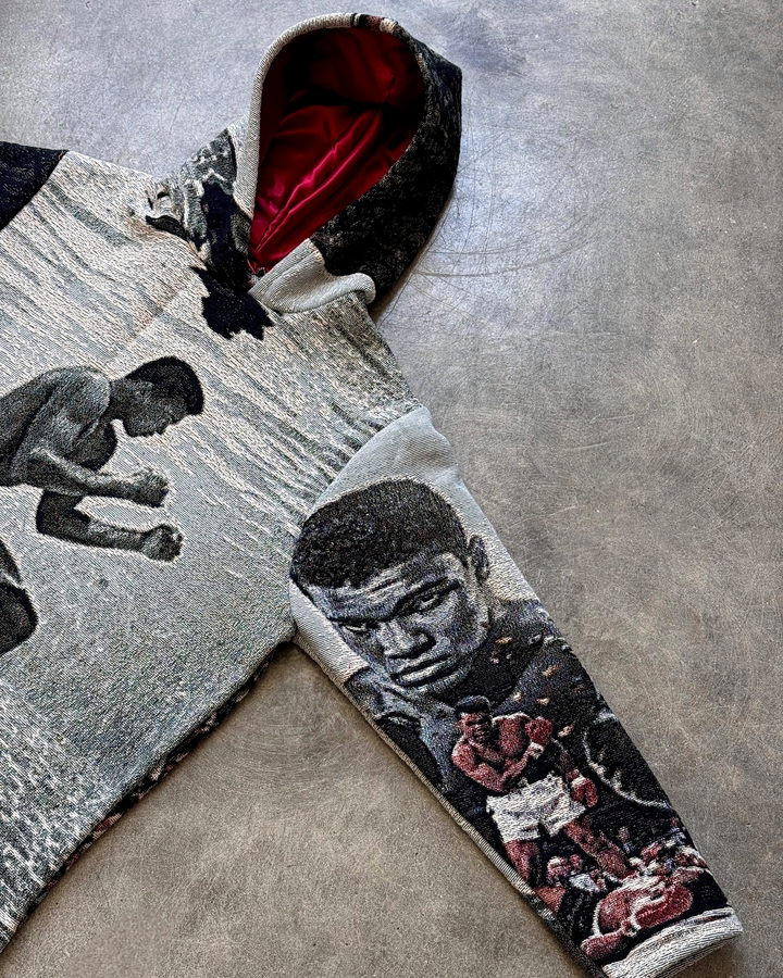 Vintage Boxing Tapestry Hoodie