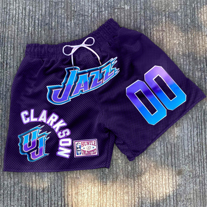 Fashion mesh jazz sports shorts
