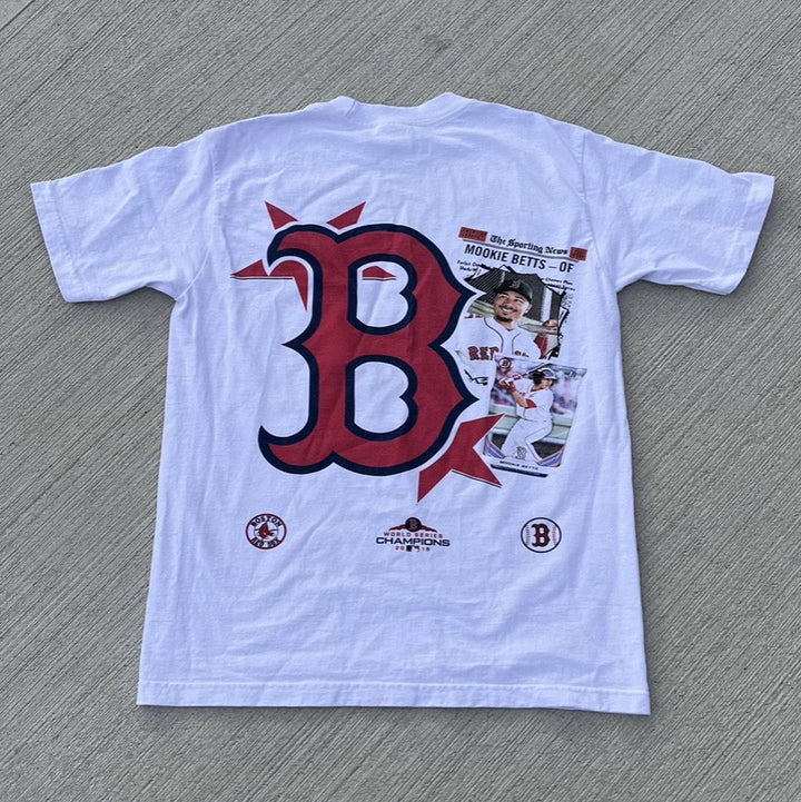 Fashion Baseball Print Short Sleeve T-Shirt