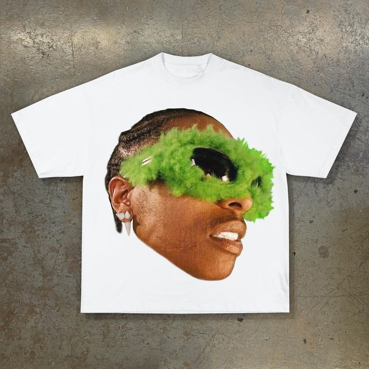 Character Word B Print Short Sleeve T-Shirt