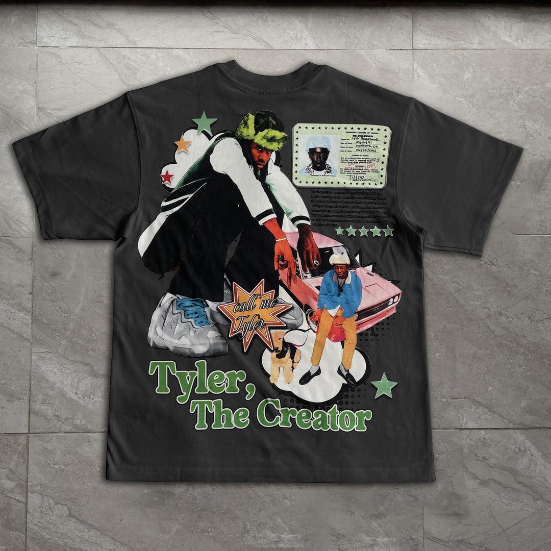 Casual Street Artist Print T-Shirt