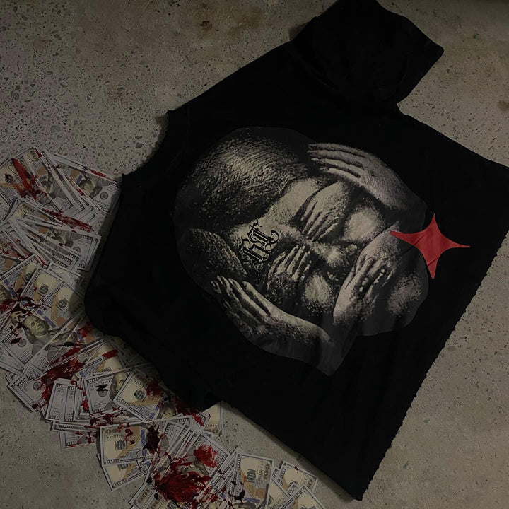 Somewhere Between Humble & Shit On Em Print Short Sleeve T-Shirt