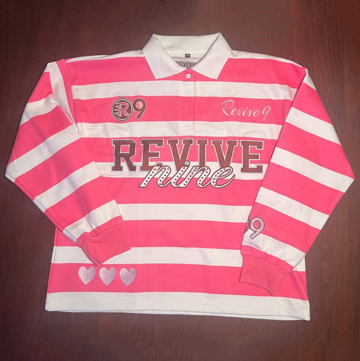 Royal Resurrection Casual Street Academy Stripe Rugby Polo