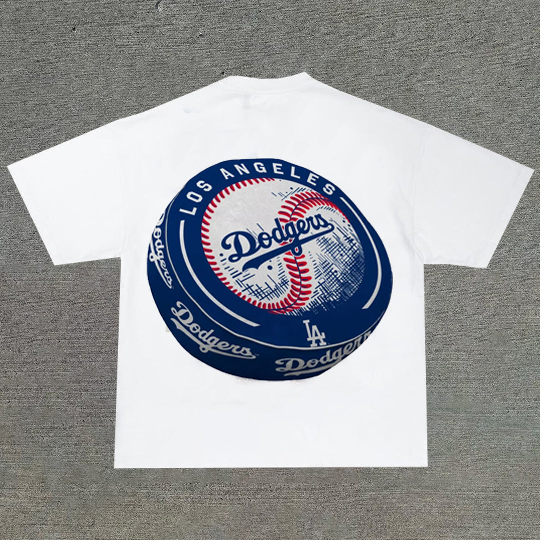 Sports baseball pillow print T-shirt