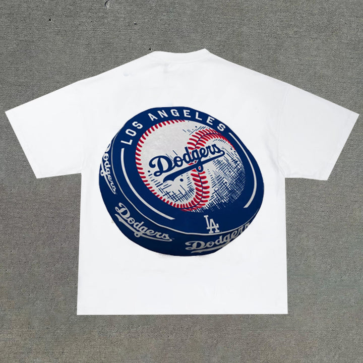 Sports baseball pillow print T-shirt