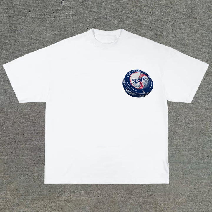 Sports baseball pillow print T-shirt