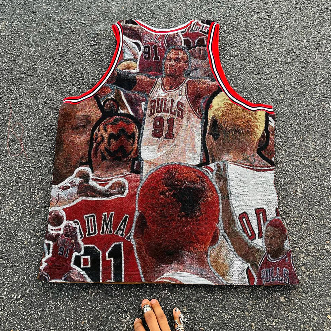 Chicago Casual Street Vintage Basket Tapestry Jersey