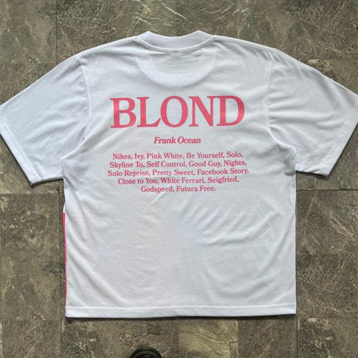 Character Blond Print Short Sleeve T-Shirt