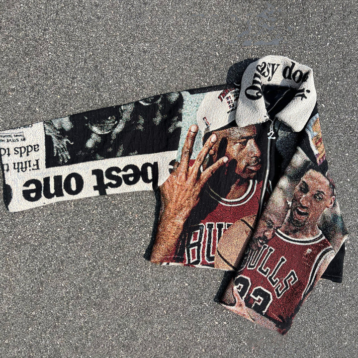 Street Sports Zip-Up Tapestry Jacket