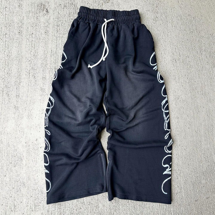 Cross Retro Casual Street Vintage Sweatpants