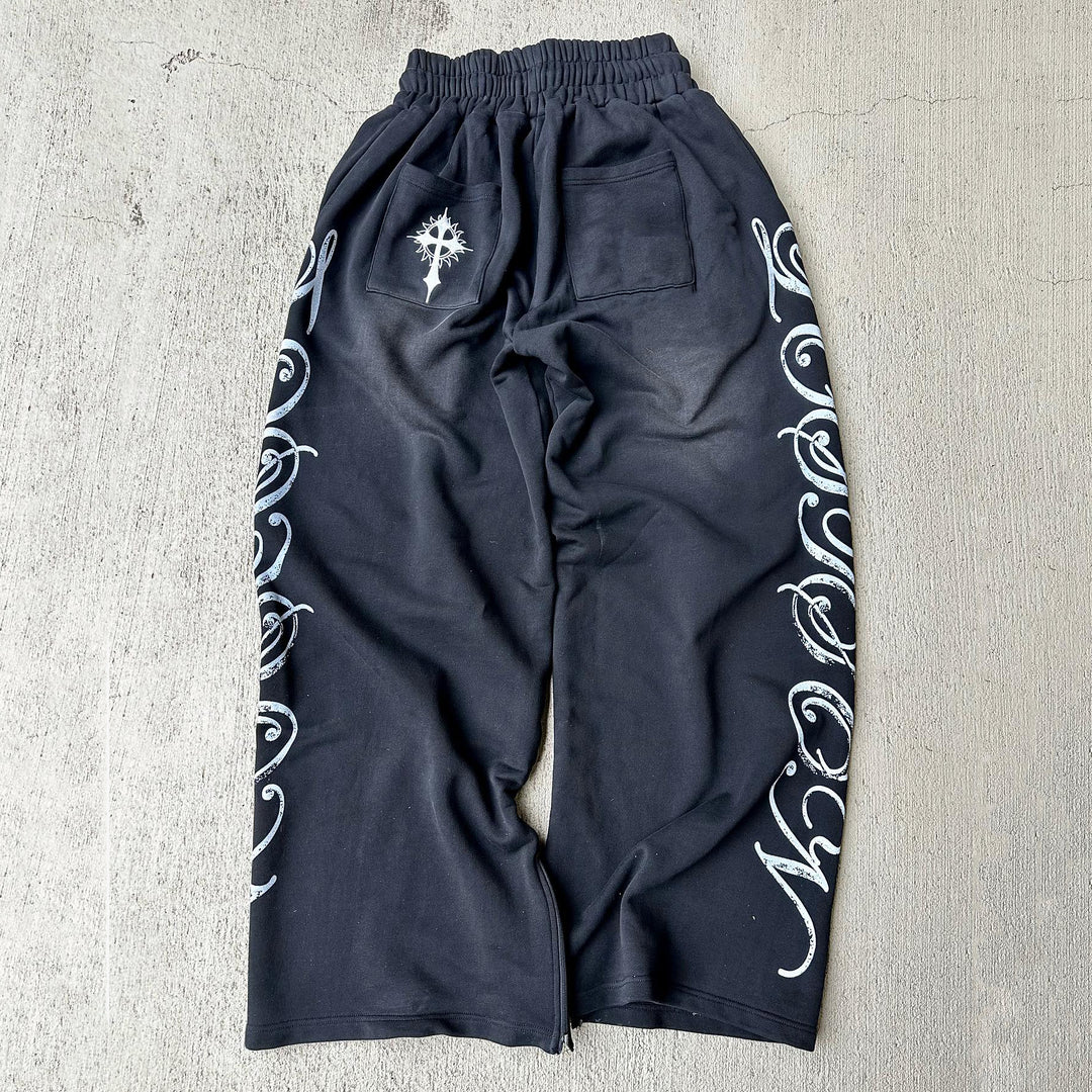 Cross Retro Casual Street Vintage Sweatpants