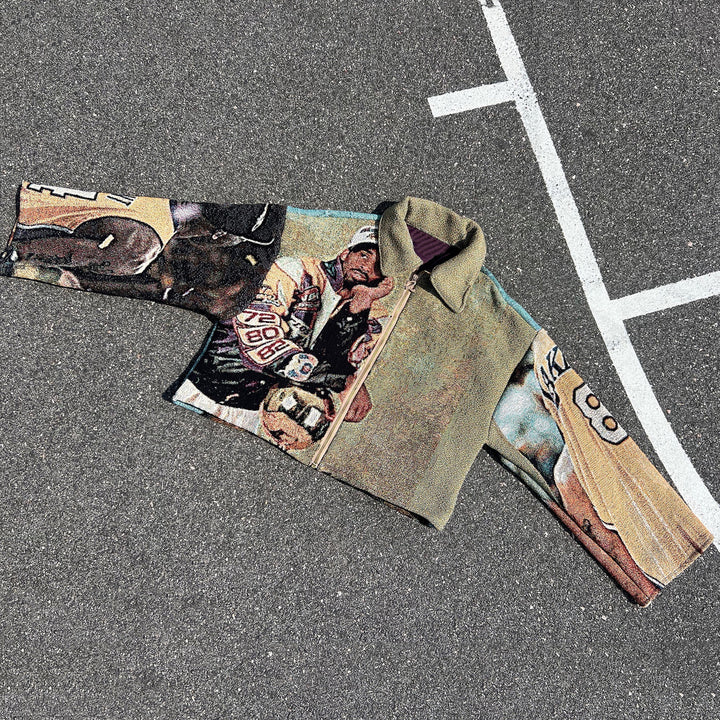 Street Sports Zip-Up Tapestry Jacket