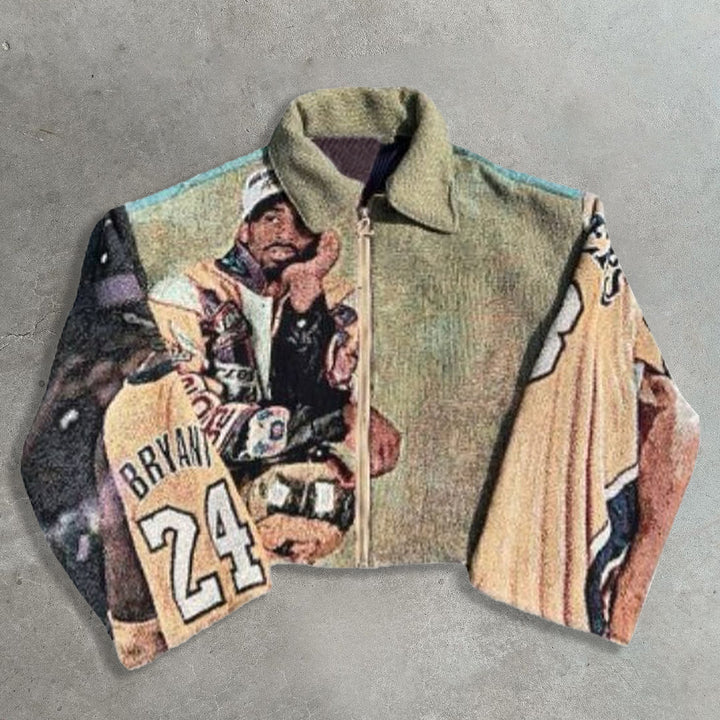 Street Sports Zip-Up Tapestry Jacket