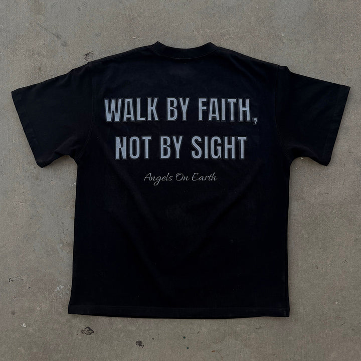 Faith Not Sight Print Short Sleeve T-Shirt