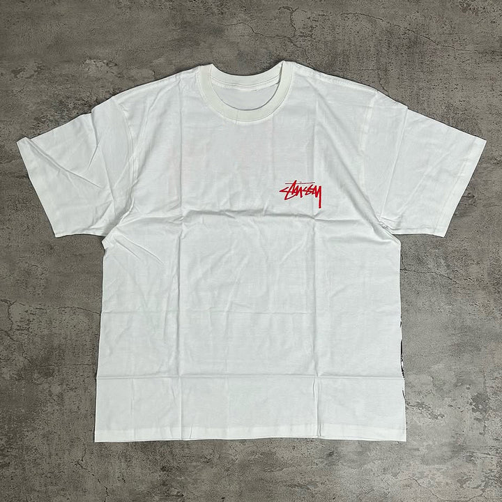 Auto Letters Print Short Sleeve T-Shirt