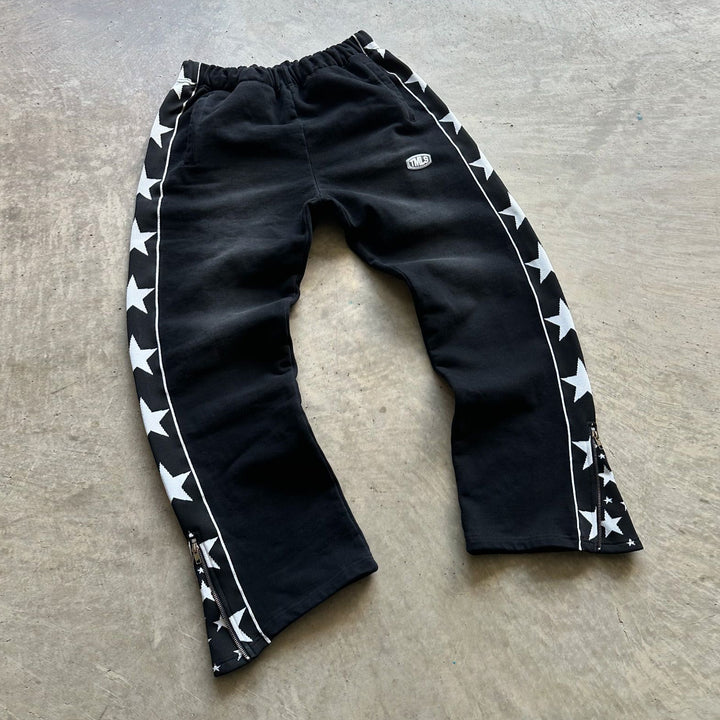 Star Personalized Zipper Casual Pants