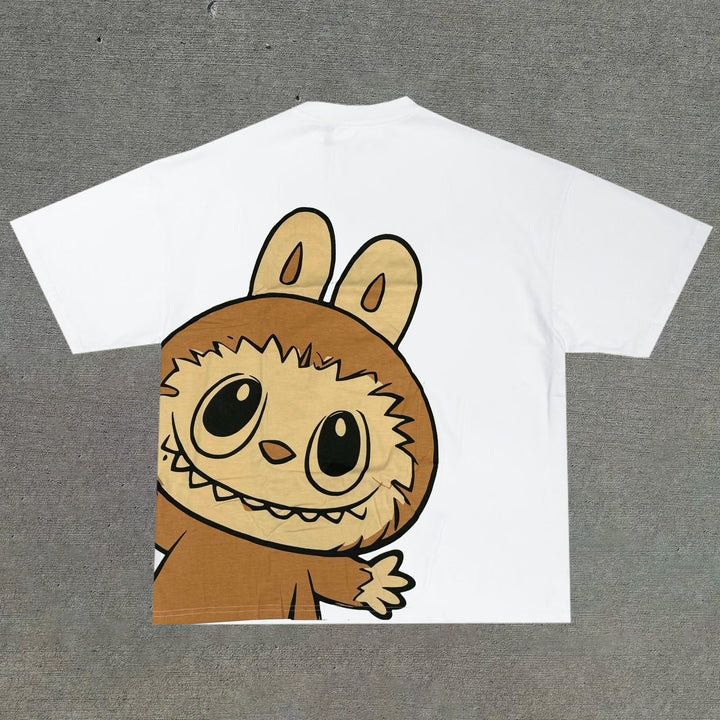Casual Personalized Cartoon Print T-shirt