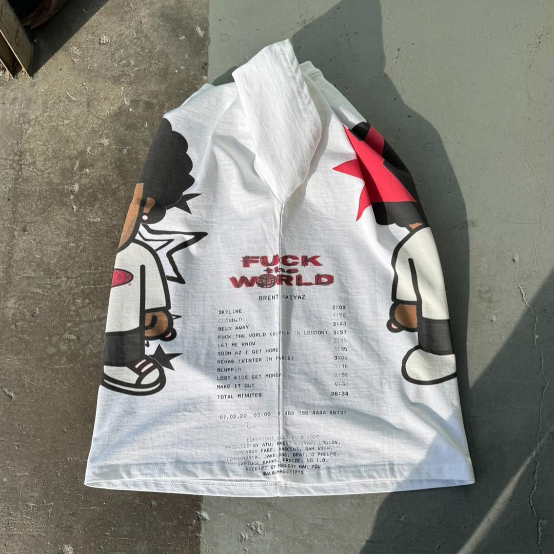 Fashion Brent Faiyaz Print Short Sleeve T-Shirt