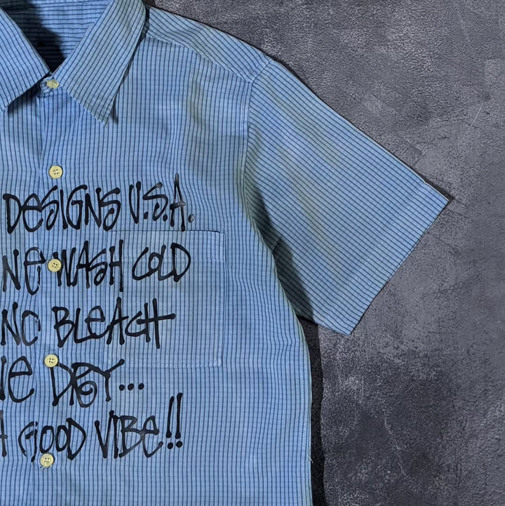 Bible casual street retro work shirt