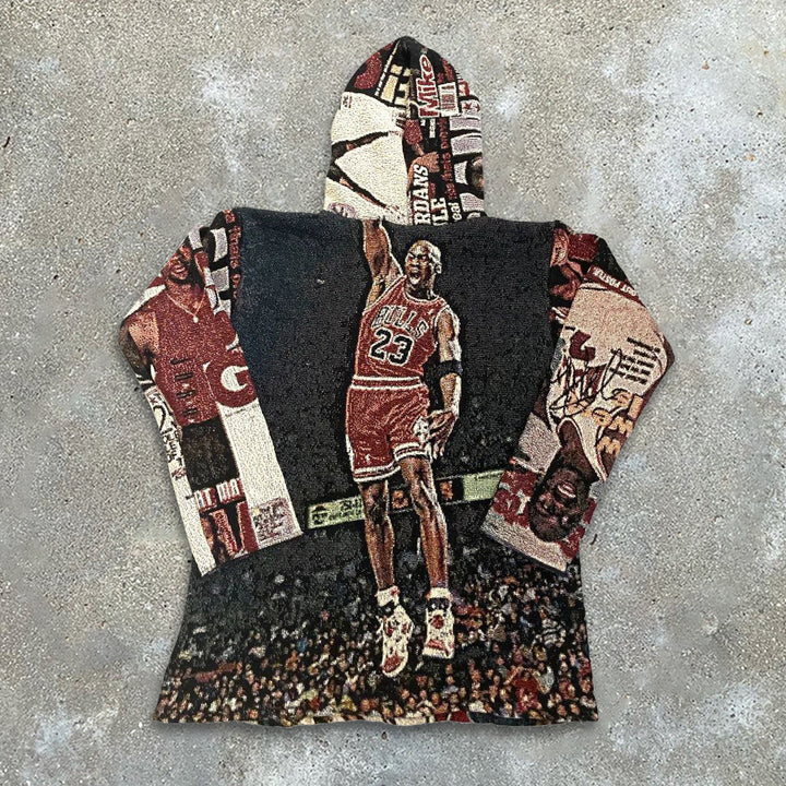Tapestry Sports Graphic Hip Hop Hoodie