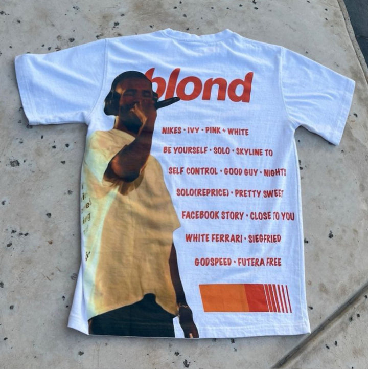 Single Blond Print Short Sleeve T-Shirt