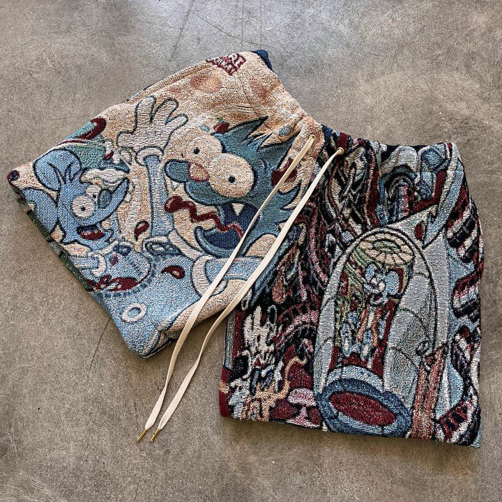 Bandit Mouse Casual Streetwear Tapestry Shorts