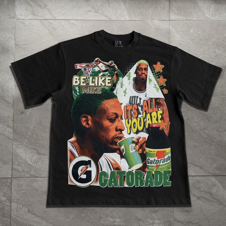 Street Style Athlete Print Oversized T-Shirt